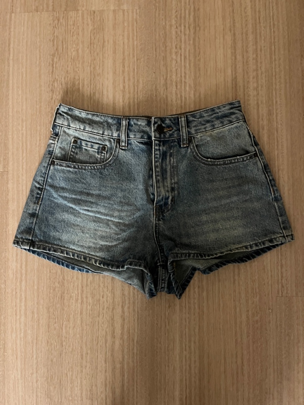 Pacsun Distressed Light Blue Denim Shorts